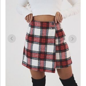 plaid “Rachel green” mini skirt